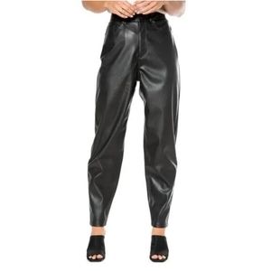 Juicy Couture Vegan leather Barrel pants